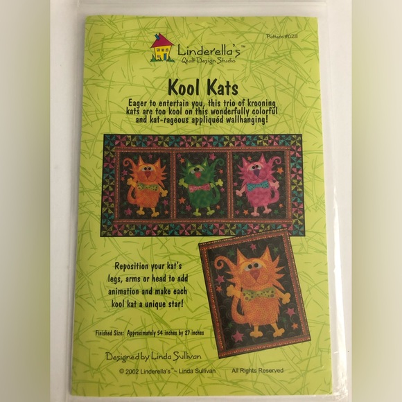 4/$15 Quilt Pattern Kool Kats - Picture 2 of 4